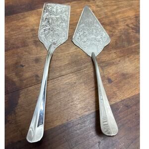 Vintage Queen Anne Nickel Plate By Godinger Cake Pie & Lasagna Server Spatula